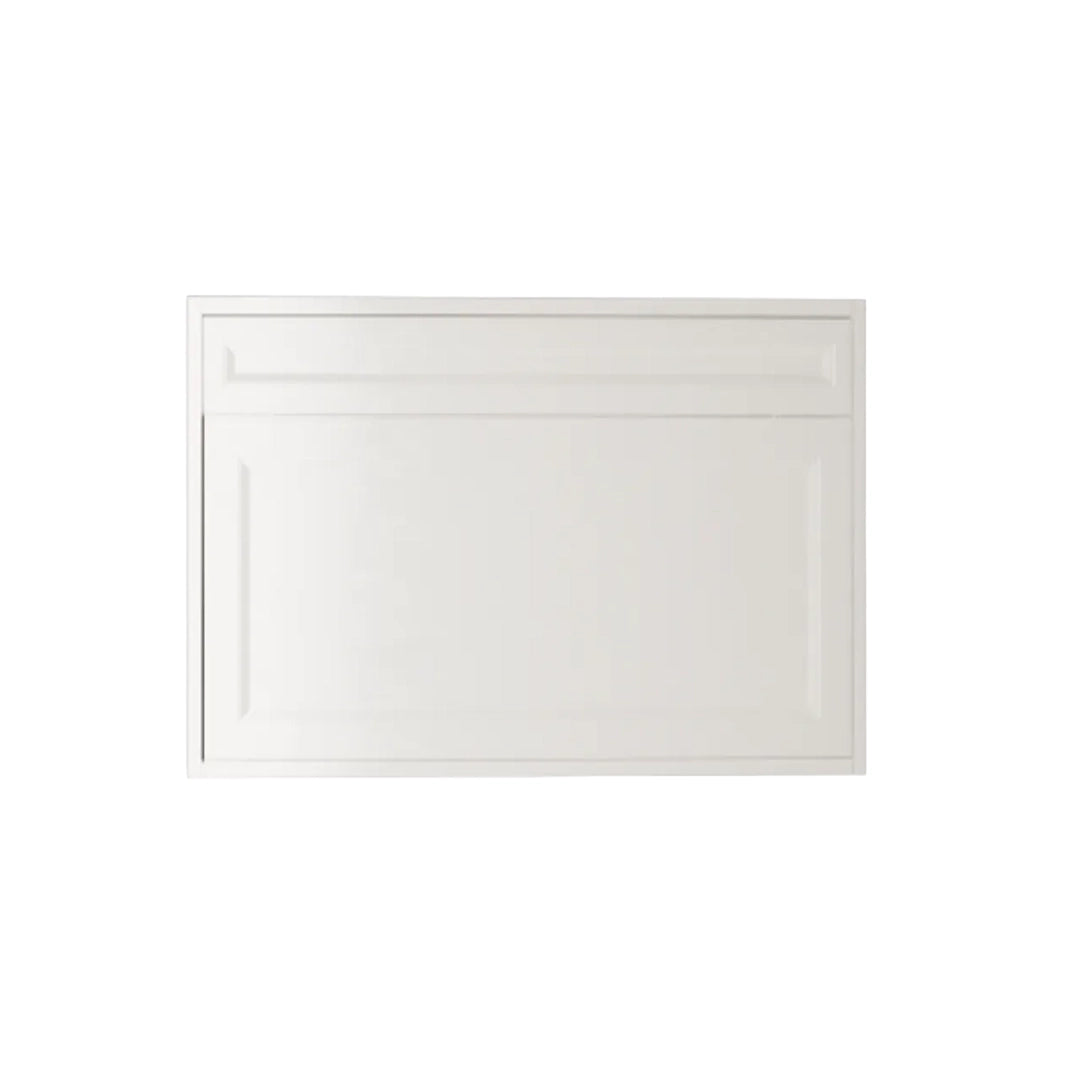 Shaker White Vanity 36 in. Suspended 1 Drawer with Countertop