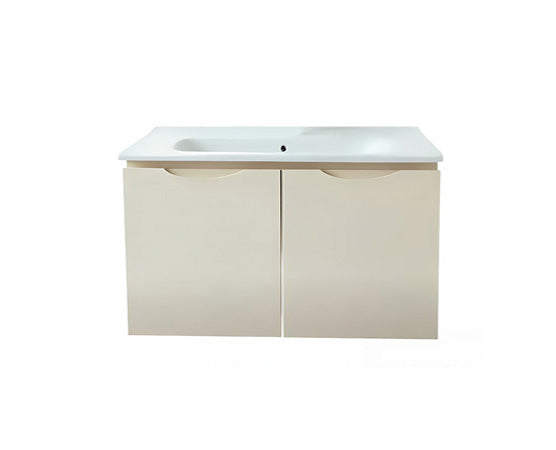 Vanity Suspended 36 in Taupe 2Doors with countertop.