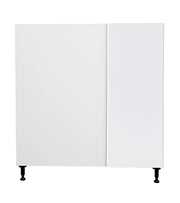 Armoire de cuisine bas en coin blanc laqué 36 L x 34 3/4 H x 24 po
