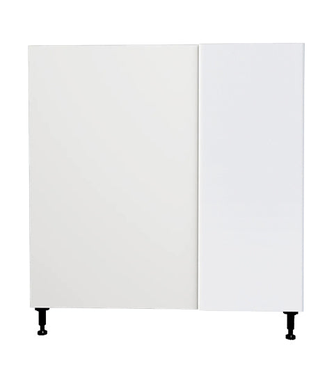 Armoire de cuisine bas en coin blanc laqué 36 L x 34 3/4 H x 24 po