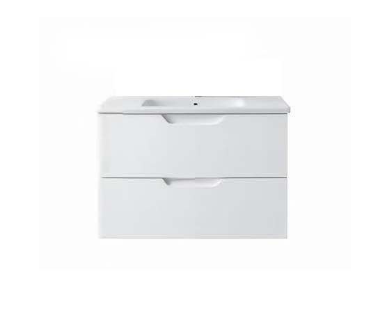 Vanity Suspended 24 in 2Drawers Undermounted slider with countertop 5 Colors White