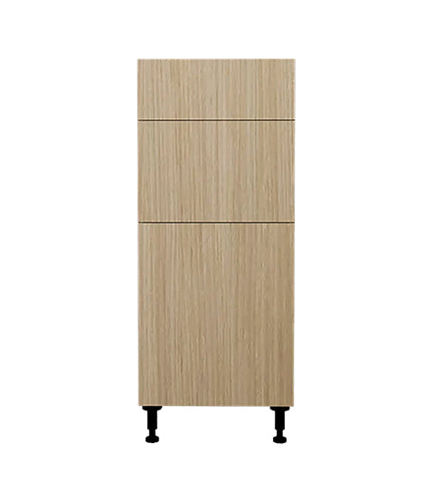 Armoire de cuisine bas 3 tiroirs beauté naturelle 15 L x 34-3/4 H x 24 P po.