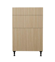 24 L x 34-3/4 H x 24 P" Natural Beauty Kitchen Base Cabinet 3 Drawers Unit