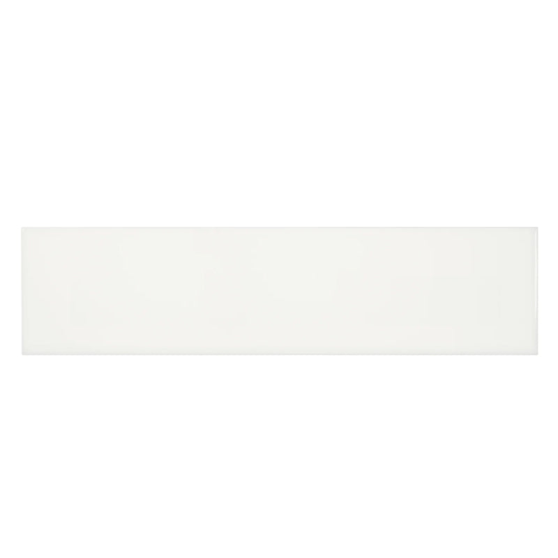 Ceramic Tile Soho Canvas White Matte 4x16 in 10.76 SF Box