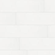 Carreaux de céramique Soho Canvas Blanc mat 4x16 po Boîte de 10,76 pi²