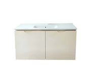 Vanity Suspended 40 in Taupe 2Doors with countertop.