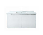 Vanity Suspended 40 in White 2Doors with countertop.