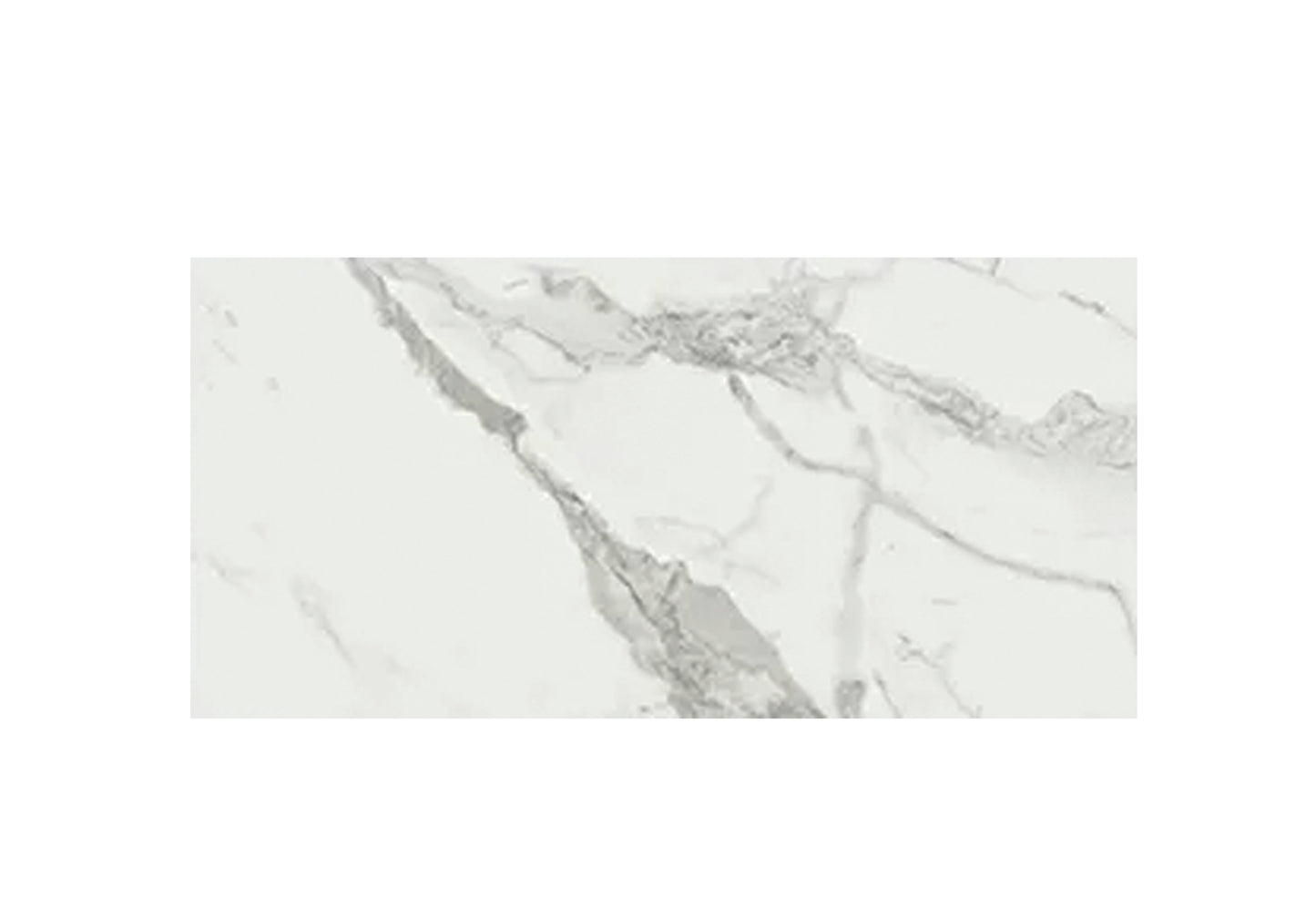 3.99 $ / SF / 15.50 SF Box / Mayfair Statuario Venato Rectified Glazed Porcelain Tile 12 x 24 in | 30 x 60 cm