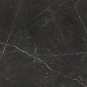 Carreaux émaillés rectifiés en porcelaine polie La Marca Nero Venato 24 x 24 po boite de 15.50 pc