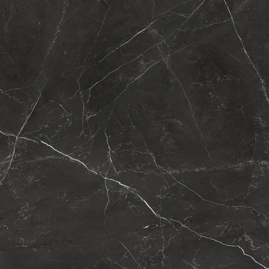 4.99$ /SF- 15.50 SF/Box Porcelain Polished La Marca Nero Venato Rectified Glazed Tile 24x24 in