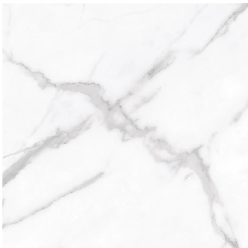 3.99 $ /SF -  15.5 SF/Box Porcelain La Marca Statuario Nuovo Rectified Glazed Tile 24 x 24 x 3/8 in