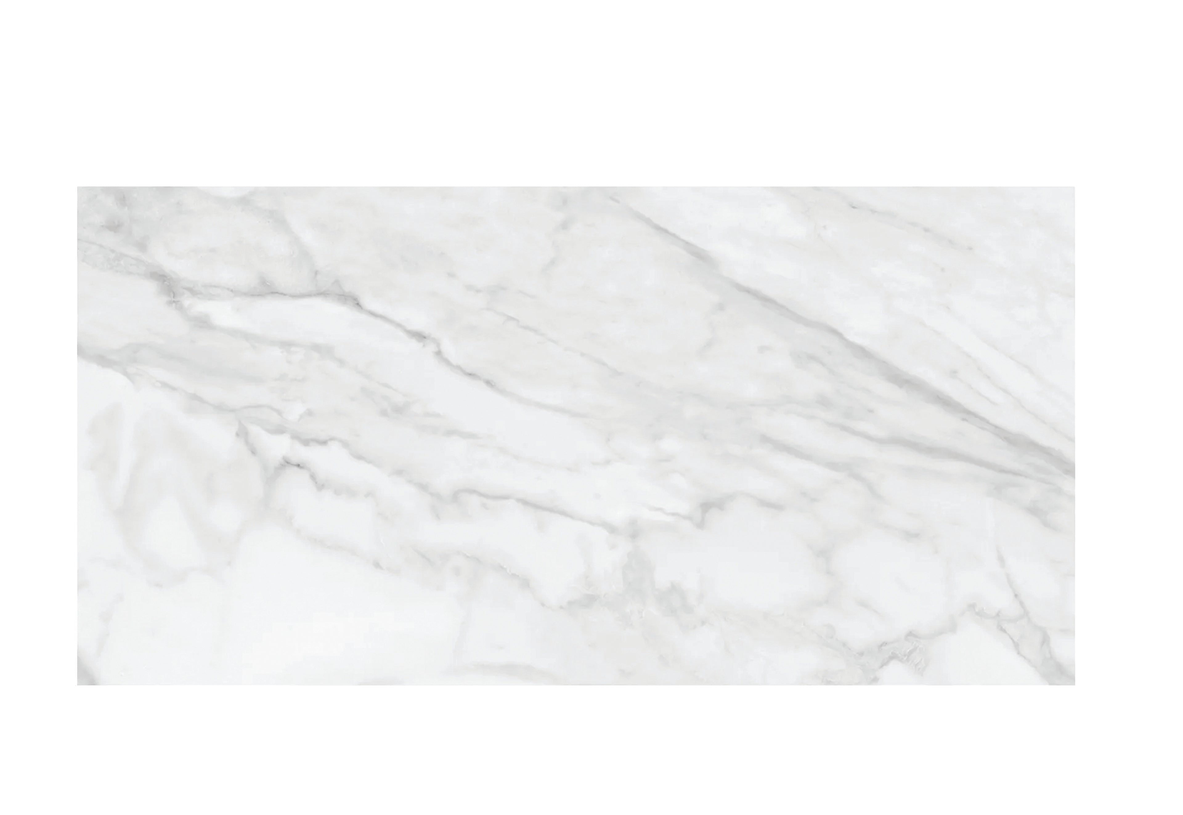 3.99 $ / SF - 15.50 SF / Box - Porcelain Plata Statuario Brina Matte Rectified Glaz. Tile 24 x48 in