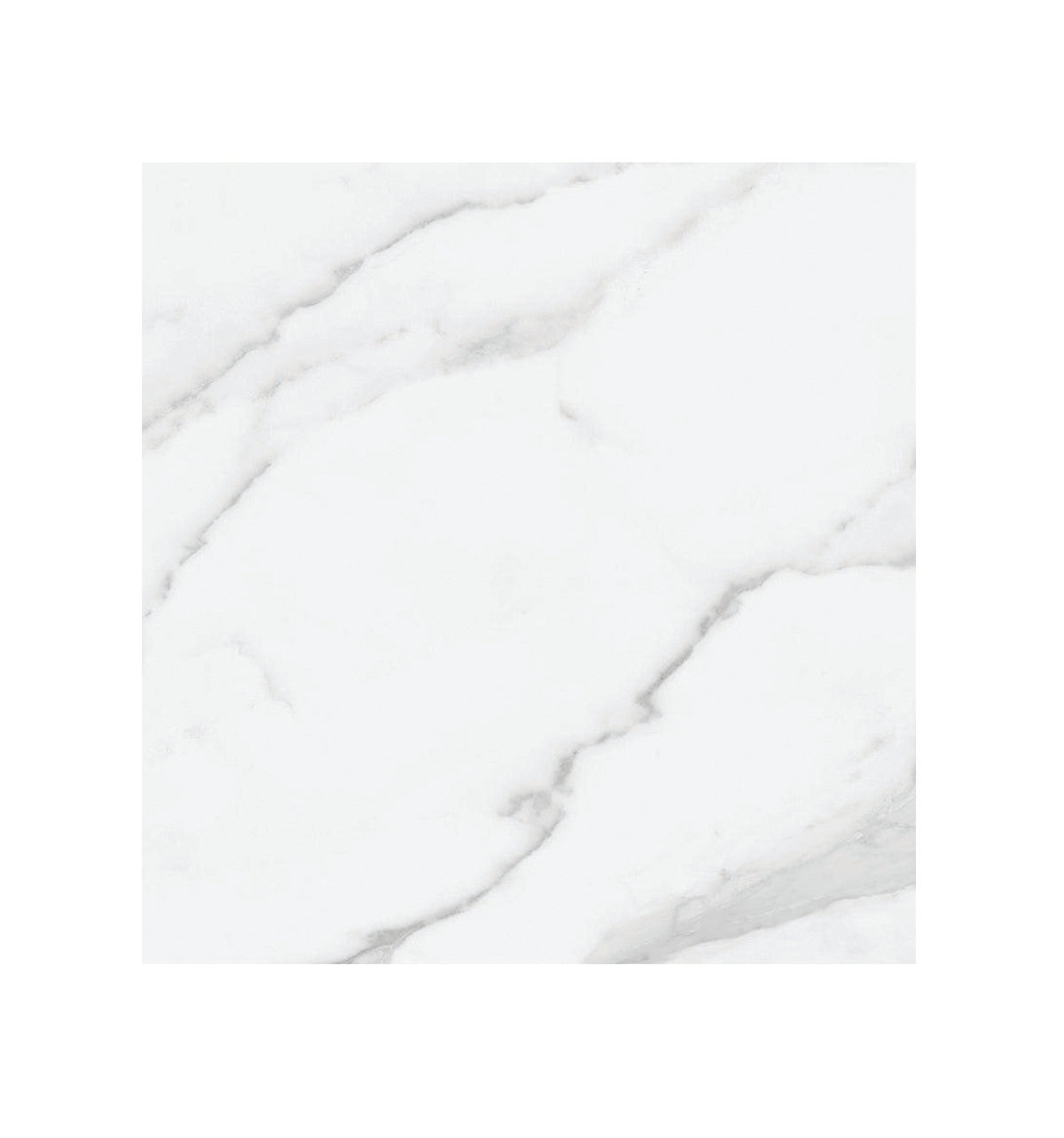 Ceramic Tile Plata Statuario Brina Polished 24x24 in 15.50 SF Box 24x24 in