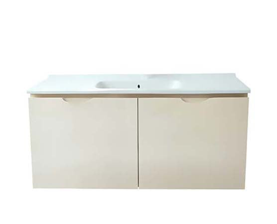 Vanity Suspended 48 in Taupe 2Doors with countertop.
