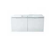 Vanity Suspended 48 in 2Doors with countertop 5 Colors White