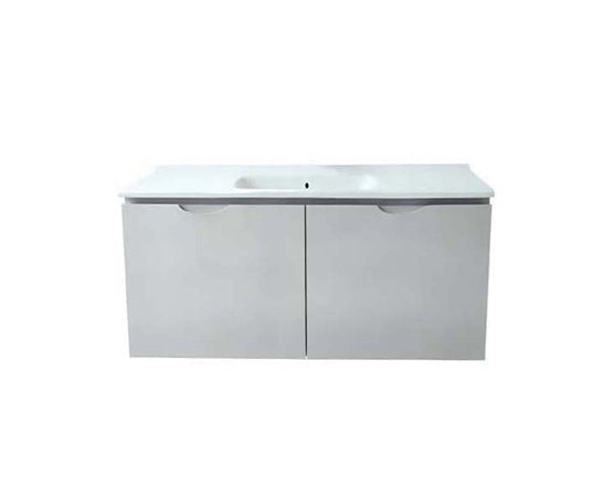 Vanity Suspended 48 in 2Doors with countertop 5 Colors Gray