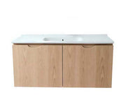 Vanity Suspended 48 in Natural 2Doors with countertop.