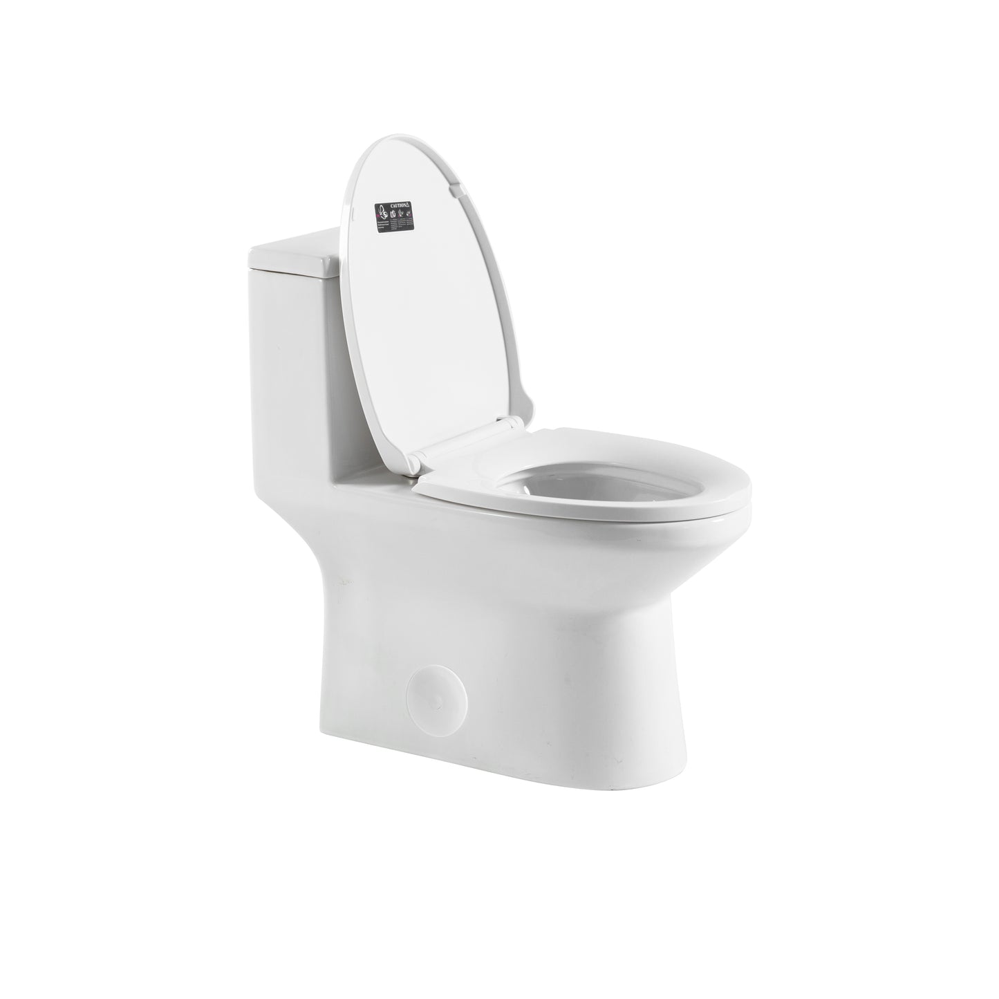 One-piece toilet, elongated bowl shape aMJ-T138