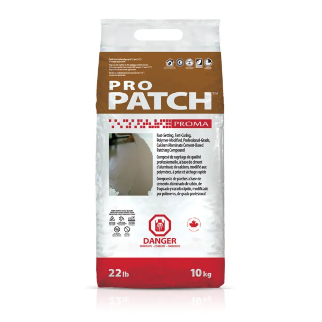 "Proma Pro Patch 10 kg - durable, sand-free repair formula."