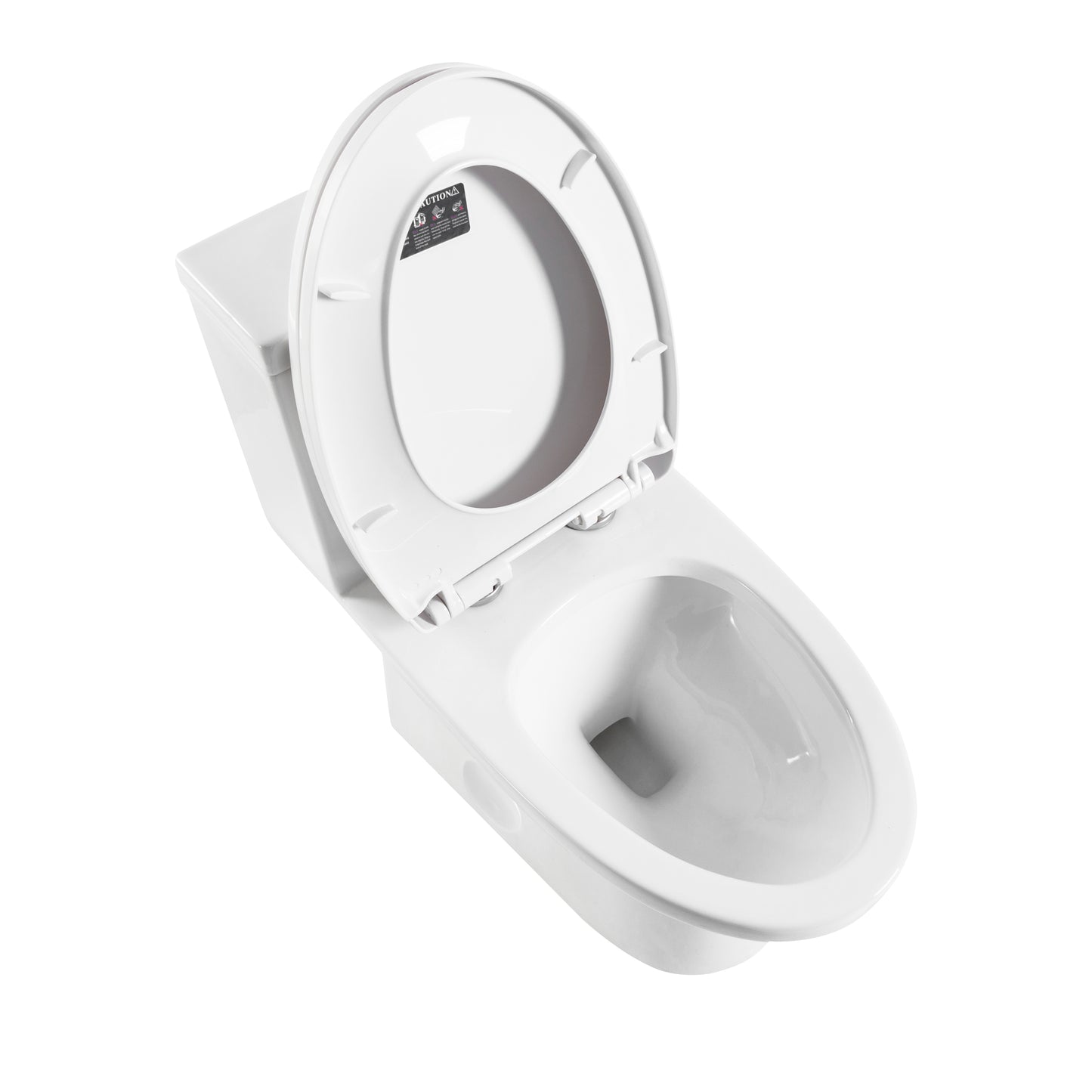 One-piece toilet, elongated bowl shape aMJ-T138