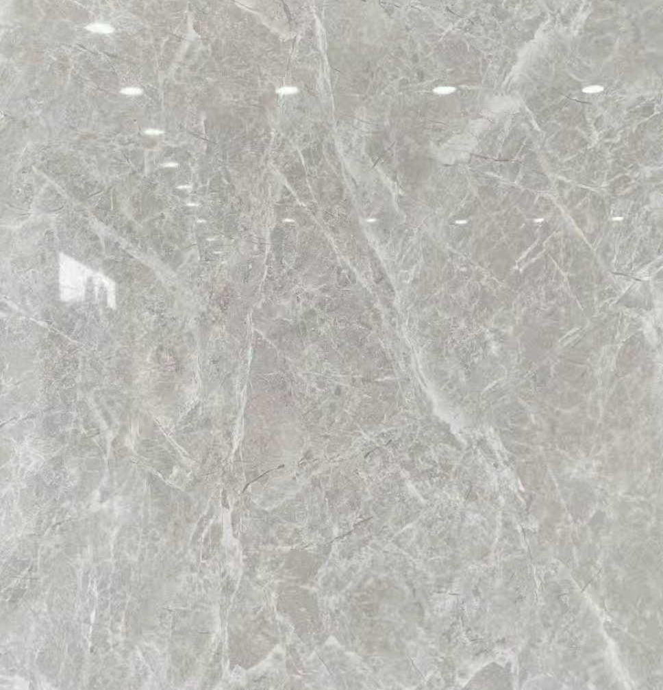 Grey porcelain tile,  24x24 in glossy glazed  15.5 sqf/box