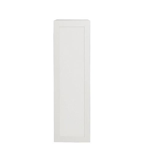 9 L x 36 H x 12 1/2" Shaker Matte White Kitchen Cabinet Upper 1 Door Unit