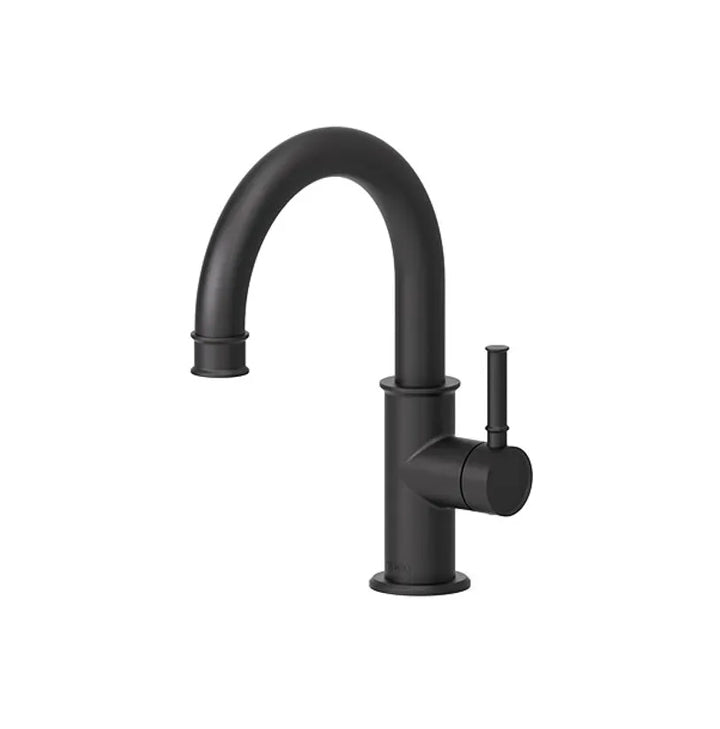 Alyss single hole lavatory faucet with (overflow) drain