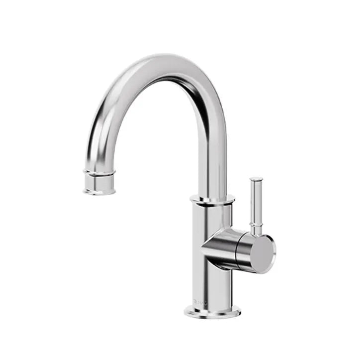 Alyss single hole lavatory faucet with (overflow) drain