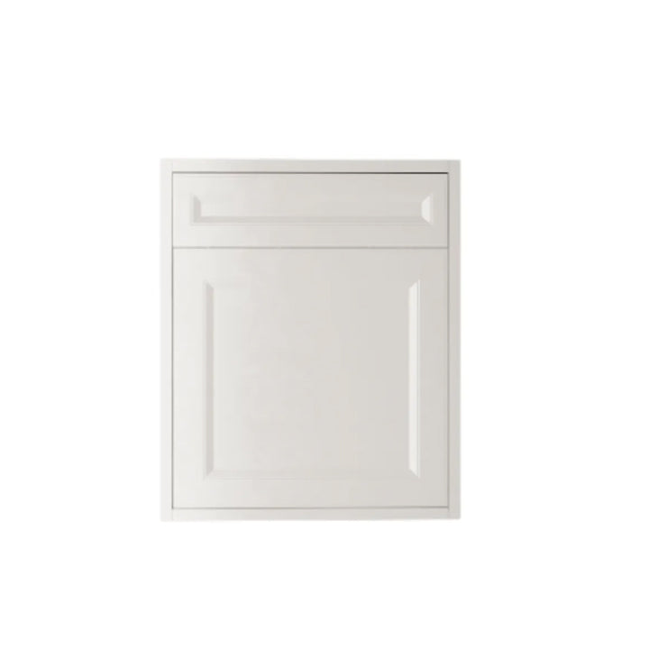 Shaker White Vanity 20 in. Suspended 1 Drawer with Countertop
