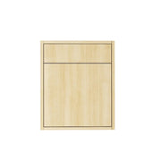 Natural Beauty Vanity 20 in. Suspended 1 Drawer with Countertop