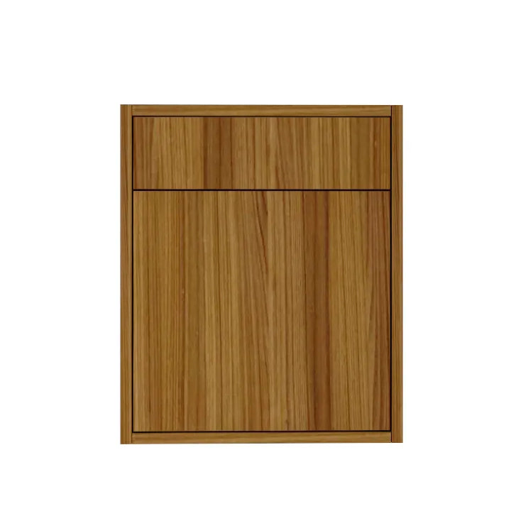 Vanité 24 po. Suspendu 1 tiroir cannelle chaude avec comptoir 