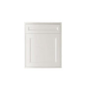 Shaker White Vanity 24 in. Suspended 1 Drawer with Countertop