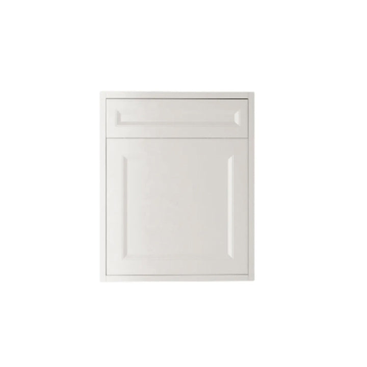 Shaker White Vanity 24 in. Suspended 1 Drawer with Countertop