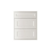 Shaker White Vanity 20 in. Suspended 2 Drawers with Countertop