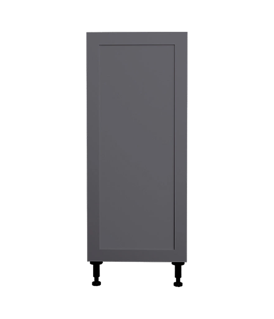 Armoire de cuisine bas 1 porte shaker gris mat 15 L x 34 3/4 H x 24 P po