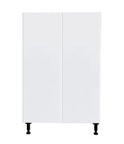 Armoire de cuisine bas 2 portes blanc laqué 27 L x 34 3/4 H x 24 po