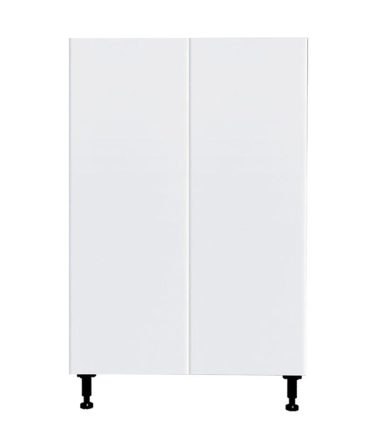 Armoire de cuisine bas 2 portes blanc laqué 24 L x 34 3/4 H x 24 P po