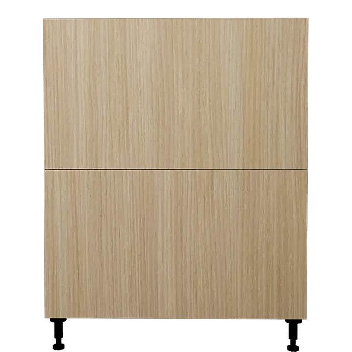 Natural Beauty Kitchen Base Cabinet 2 Drawers Unit 30 L x 34 3/4 H x 24 P in.