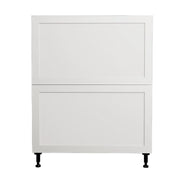 Armoire de cuisine bas 2 tiroirs shaker blanc 30 L x 34-3/4 H x 24 po.