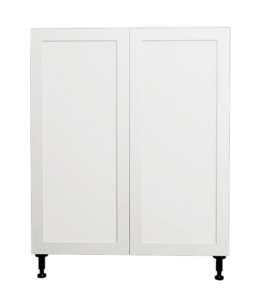 36 L x 34 3/4 H x 24" Shaker White Base Kitchen Cabinet 2 Doors