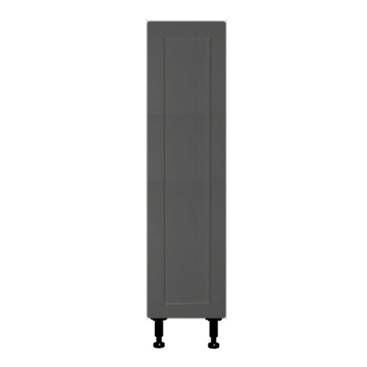 Shaker Matte Grey Kitchen Base Cabinet 1 Door Unit 9 L x 34 3/4 H x 24 P in