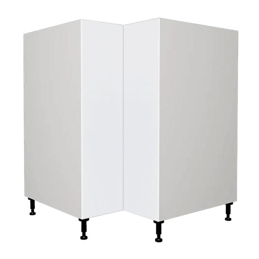 Armoire de cuisine bas en coin blanc laqué 33 L x 34 3/4 H x 24 P