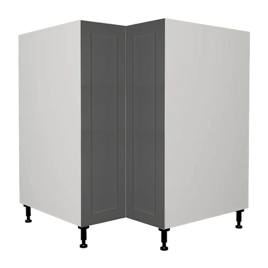 Shaker Matte Grey Kitchen Cabinet Base Corner Unit 36 L x 34 3/4 H x 24 P