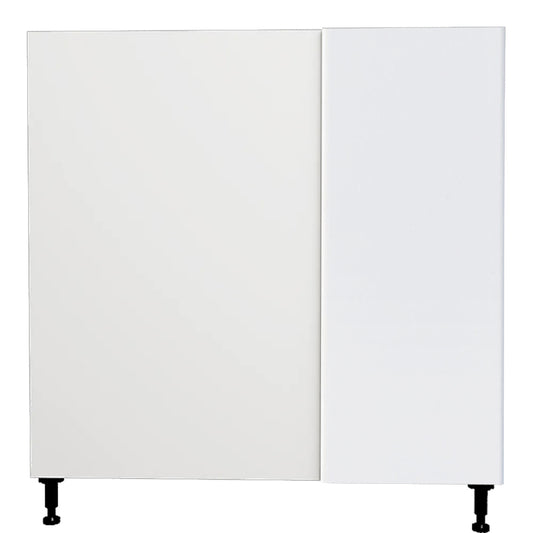 Glossy White Kitchen Cabinet Corner Base  Unit 36 L x 34 3/4 H x 24 P in