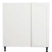 36 L x 34 3/4 H x 24" Shaker White Base Dead Corner Kitchen Cabinet 1 Door