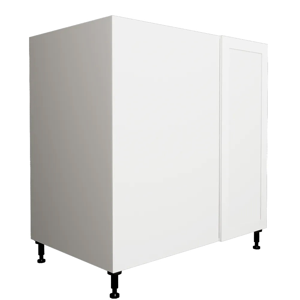 Armoire de cuisine bas en coin shaler blanc 36 L x 34 3/4 H x 24 po