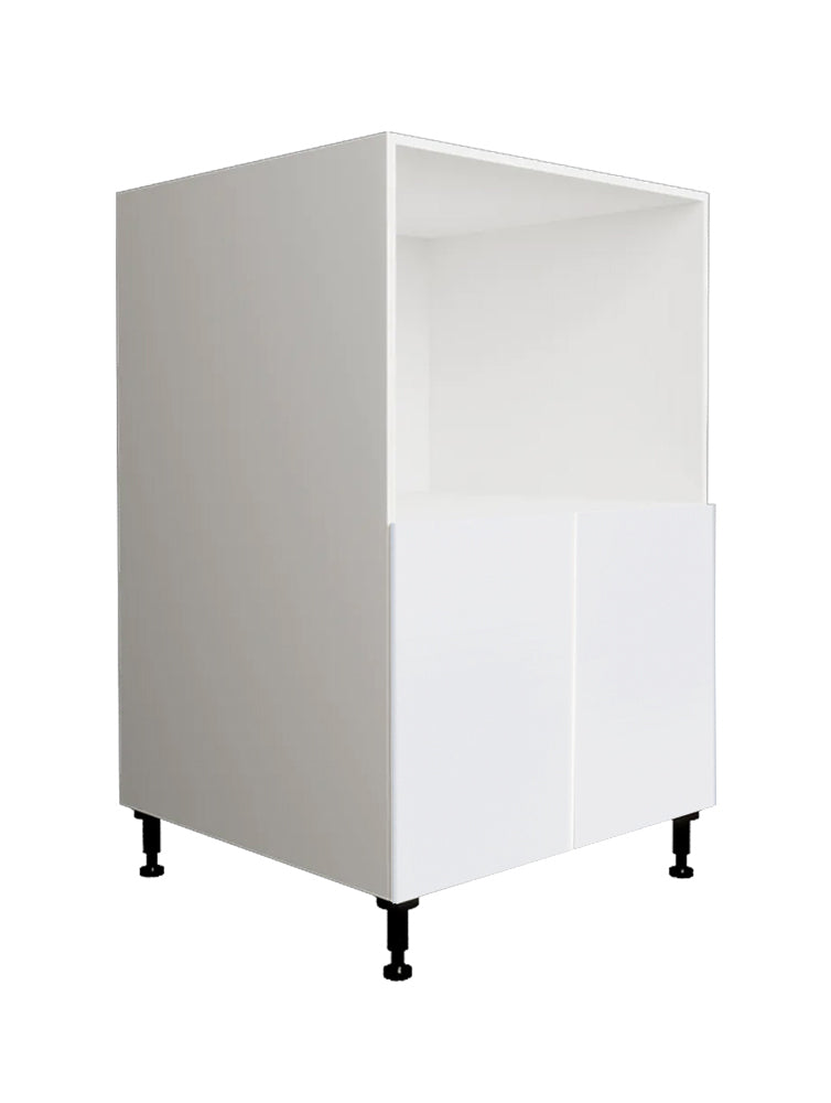 Armoire de cuisine bas micro-ondes blanc laqué 24 L x 34-3/4 H x 24 po