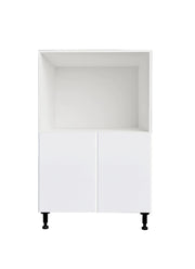 Armoire de cuisine bas micro-ondes blanc laqué 24 L x 34-3/4 H x 24 po