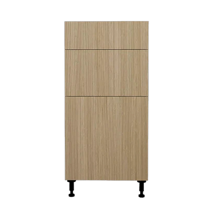 Natural Beauty Kitchen Base Cabinet 3 Drawers Unit 18 L x 34-3/4 H x 24 P in.