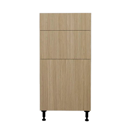 Natural Beauty Kitchen Base Cabinet 3 Drawers Unit 18 L x 34-3/4 H x 24 P in.